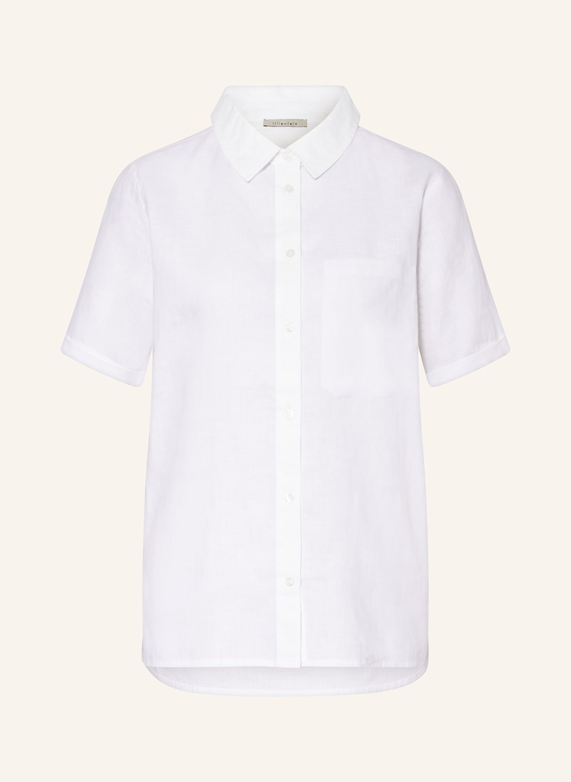 Lilienfels Hemdbluse Aus Leinen weiss Lilienfels Hemdbluse Aus Leinen weiss von lilienfels