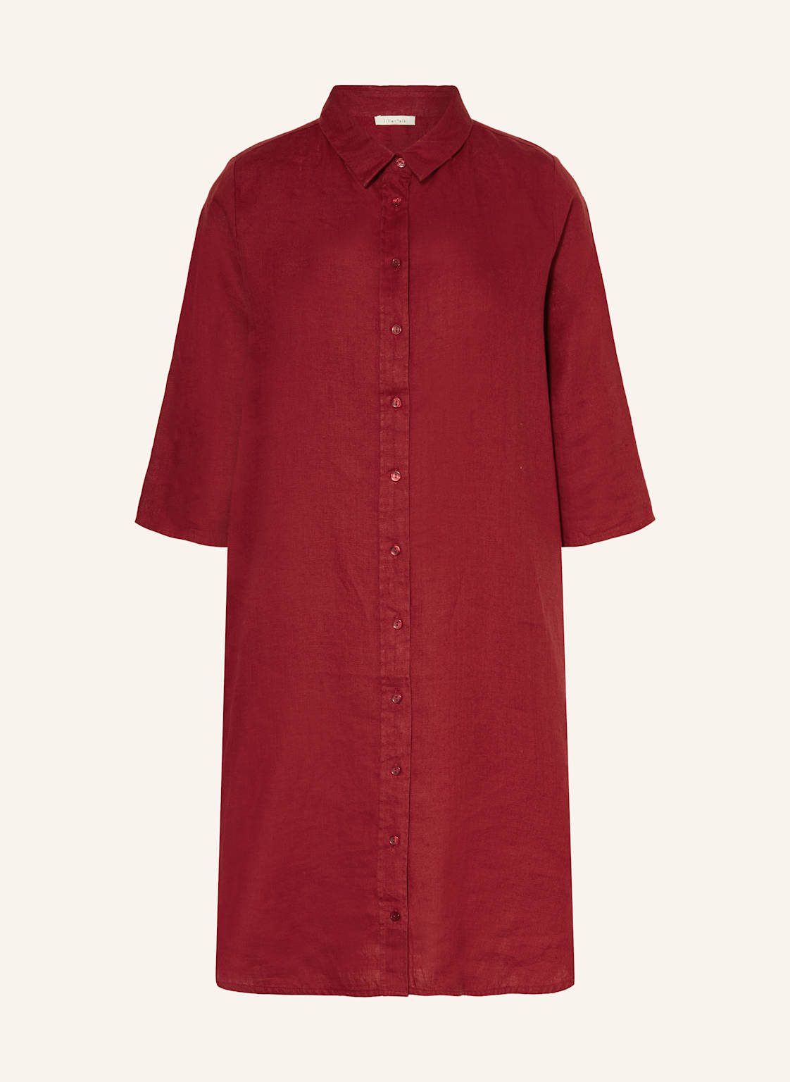 Lilienfels Hemdblusenkleid Aus Leinen rot Lilienfels Hemdblusenkleid Aus Leinen rot von lilienfels