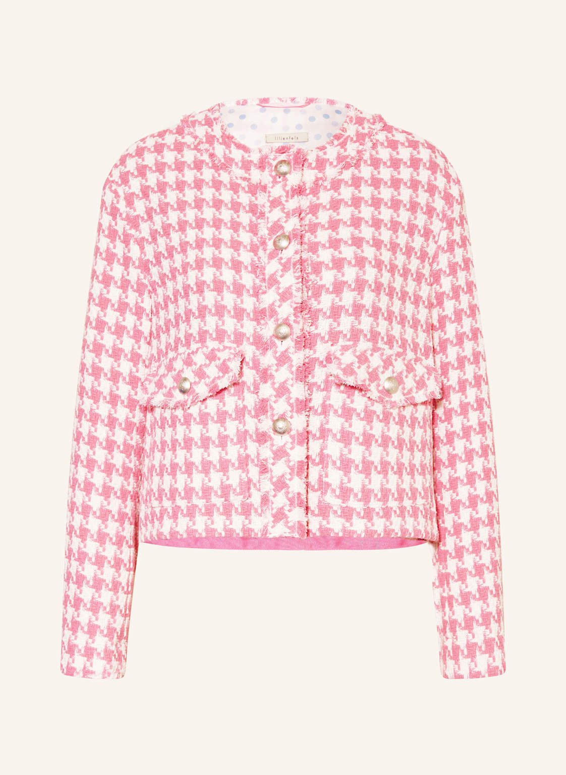 Lilienfels Kastenjacke Aus Bouclé pink Lilienfels Kastenjacke Aus Bouclé pink von lilienfels