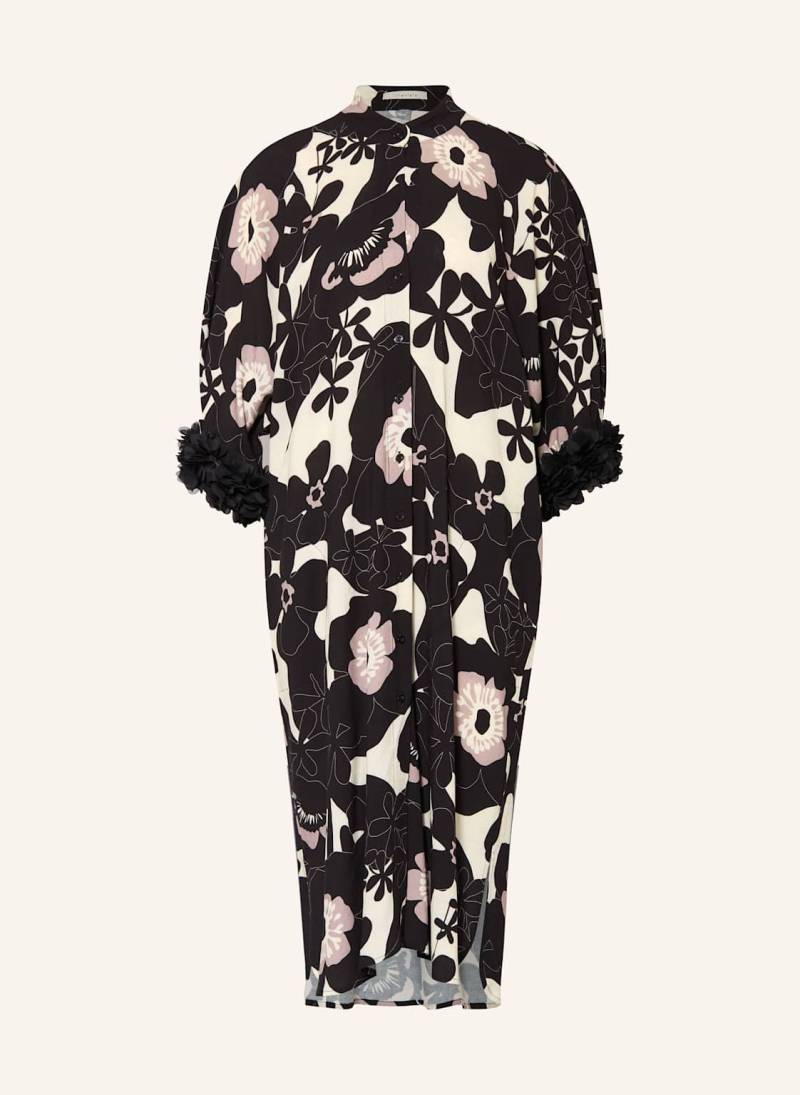 Lilienfels Leinenkleid Mit 3/4-Arm schwarz von lilienfels