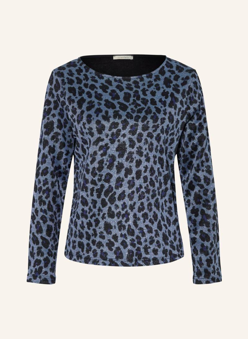 Lilienfels Longsleeve Mit Glitzergarn blau von lilienfels