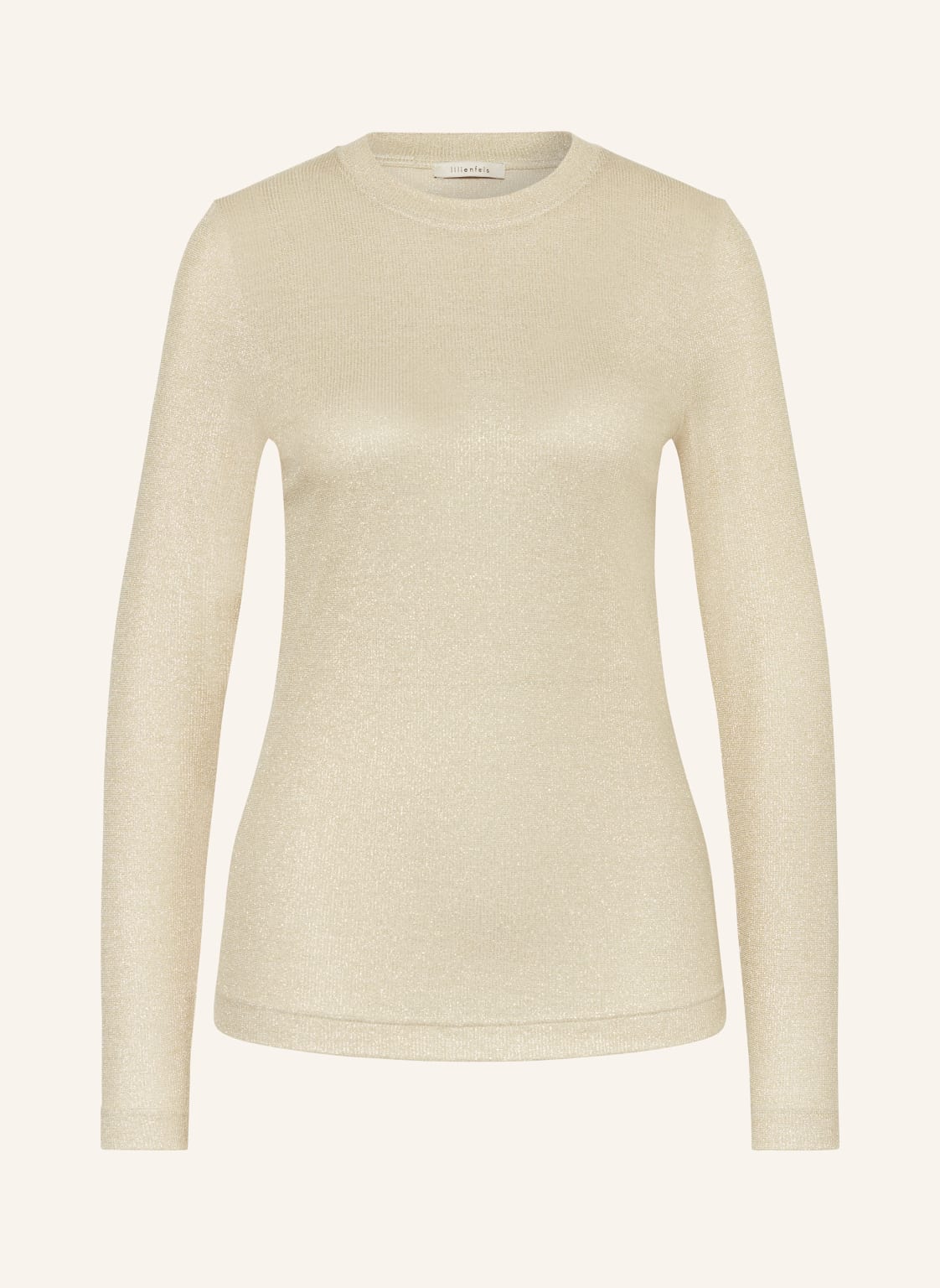 Lilienfels Longsleeve Mit Glitzergarn gold von lilienfels