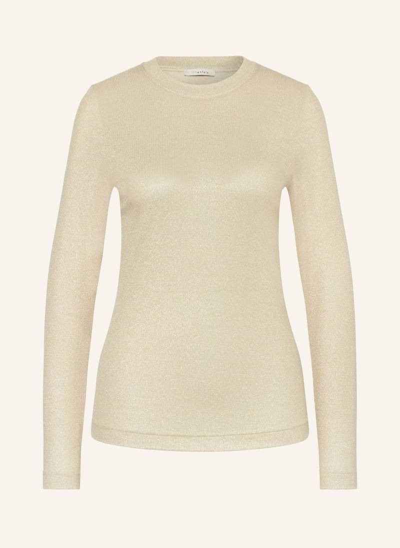 Lilienfels Longsleeve Mit Glitzergarn gold von lilienfels