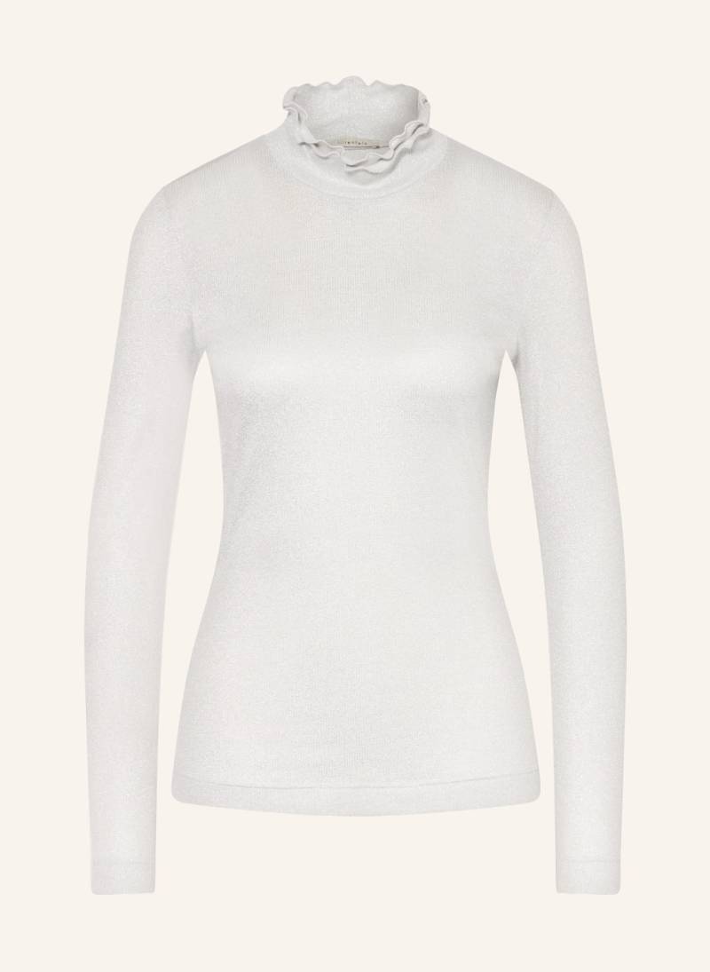 Lilienfels Longsleeve Mit Glitzergarn silber von lilienfels