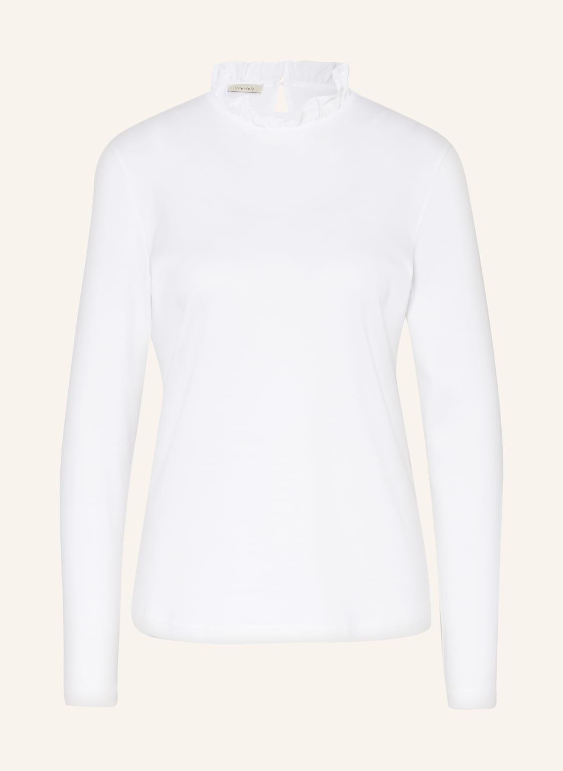 Lilienfels Longsleeve Mit Rüschen weiss von lilienfels