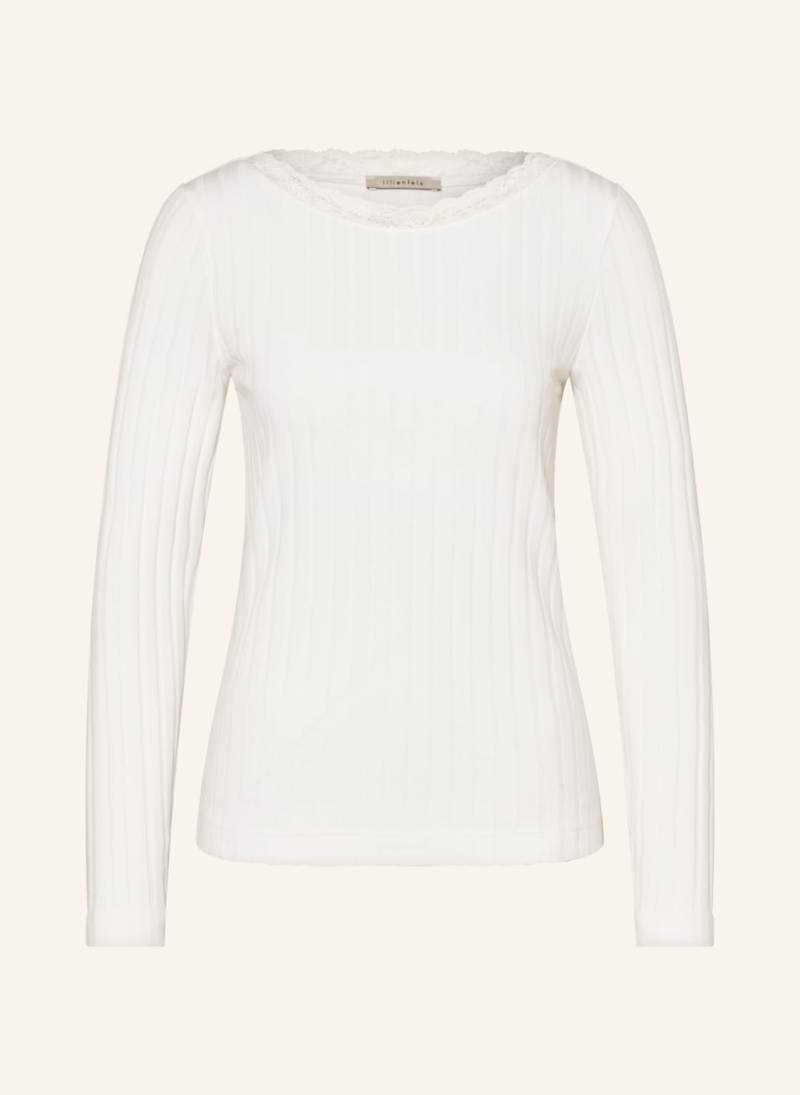 Lilienfels Longsleeve Mit Spitze weiss von lilienfels