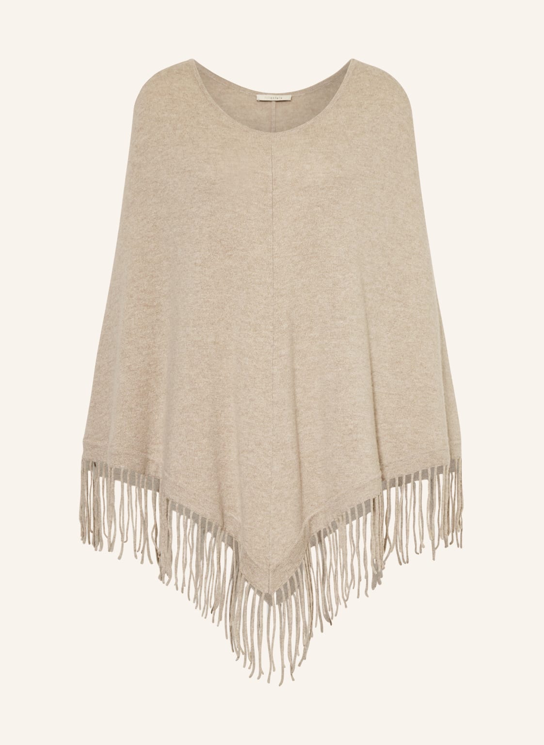 Lilienfels Poncho Mit Cashmere beige von lilienfels