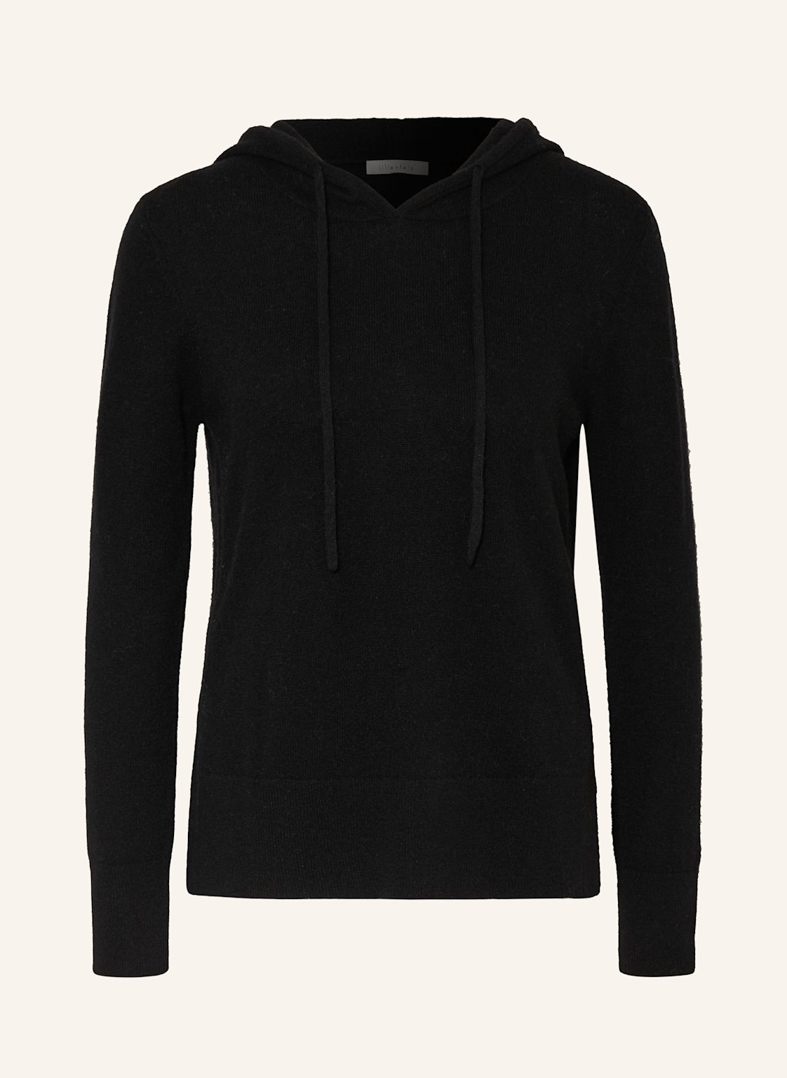 Lilienfels Strick-Hoodie Aus Cashmere schwarz von lilienfels