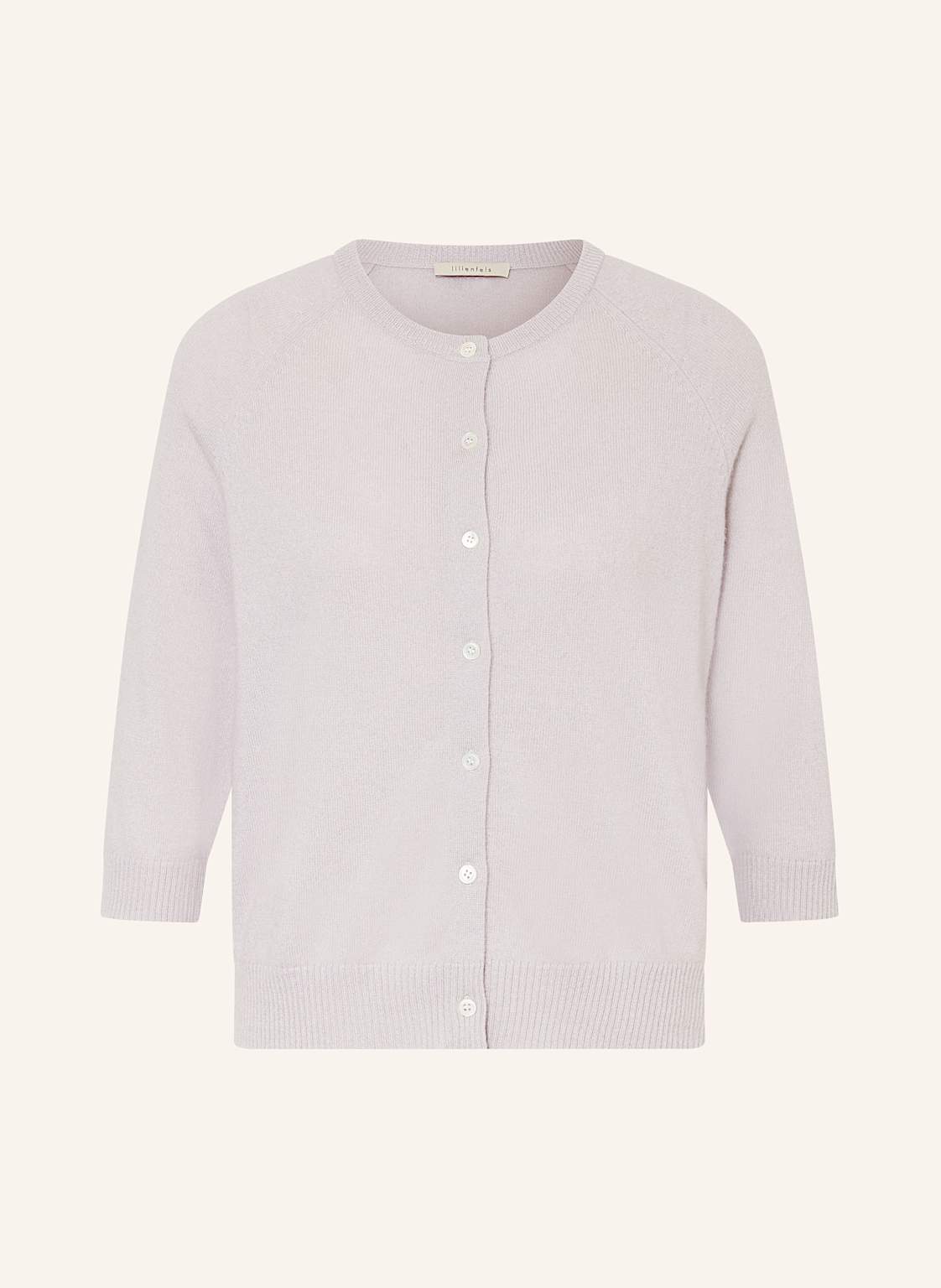 Lilienfels Strickjacke Aus Cashmere Mit 3/4-Arm grau Lilienfels Strickjacke Aus Cashmere Mit 3/4-Arm grau von lilienfels