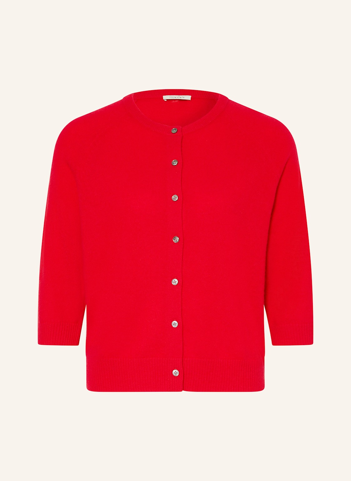 Lilienfels Strickjacke Aus Cashmere Mit 3/4-Arm rot Lilienfels Strickjacke Aus Cashmere Mit 3/4-Arm rot von lilienfels