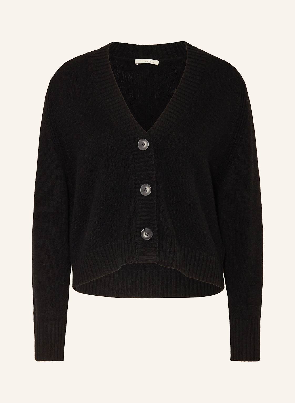 Lilienfels Strickjacke Aus Cashmere schwarz Lilienfels Strickjacke Aus Cashmere schwarz von lilienfels