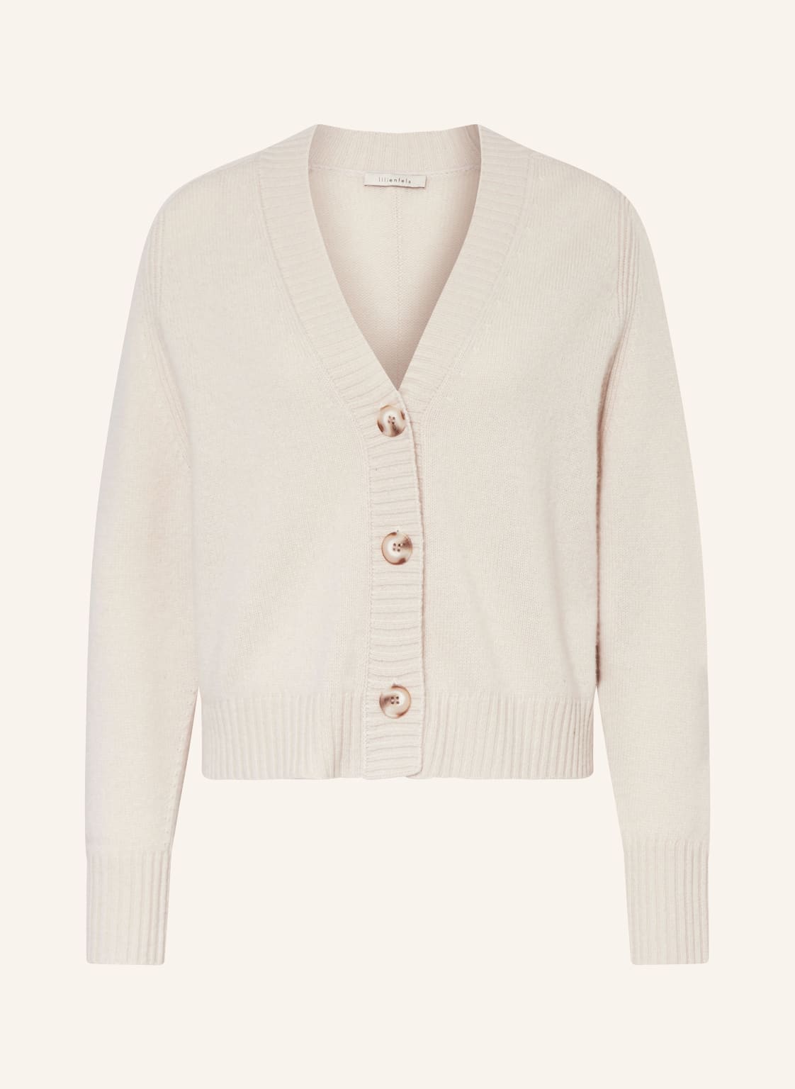 Lilienfels Strickjacke Aus Cashmere weiss Lilienfels Strickjacke Aus Cashmere weiss von lilienfels