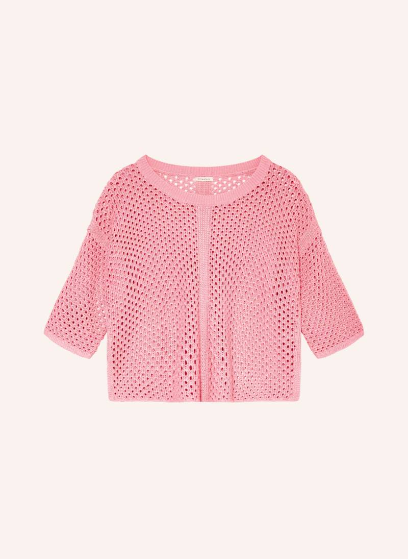 Lilienfels Strickshirt Mit Leinen rosa von lilienfels