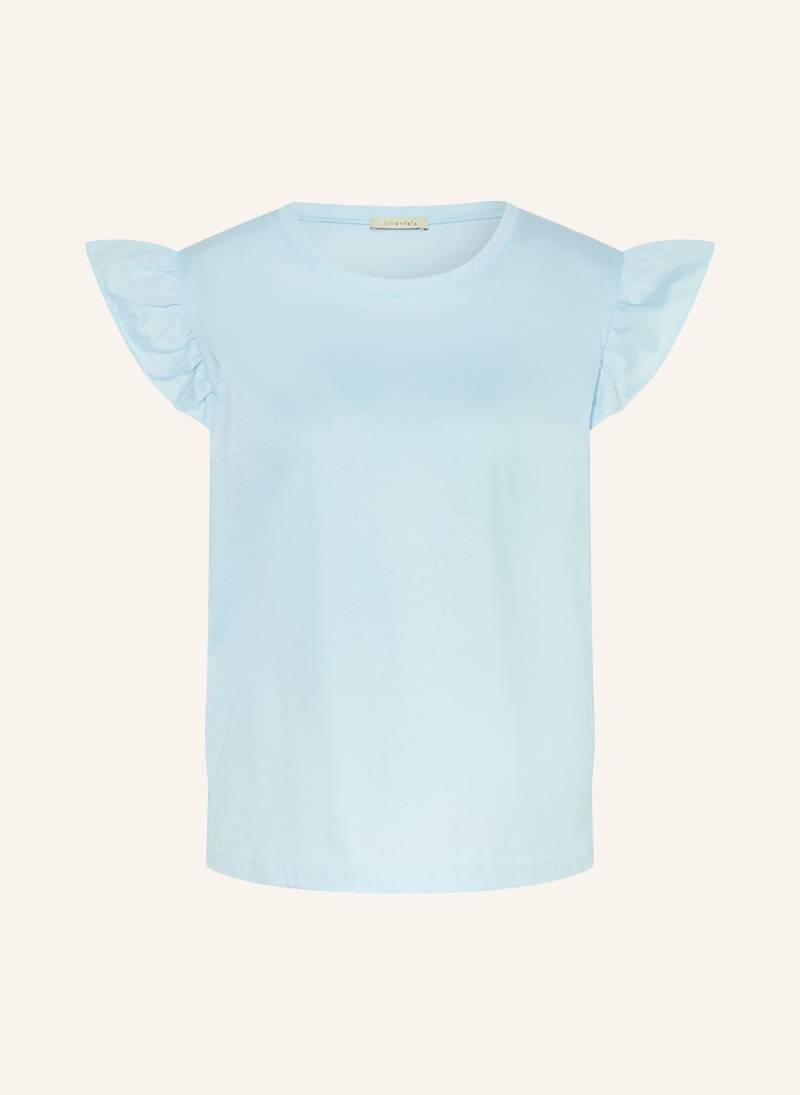 Lilienfels T-Shirt Mit Rüschen blau von lilienfels