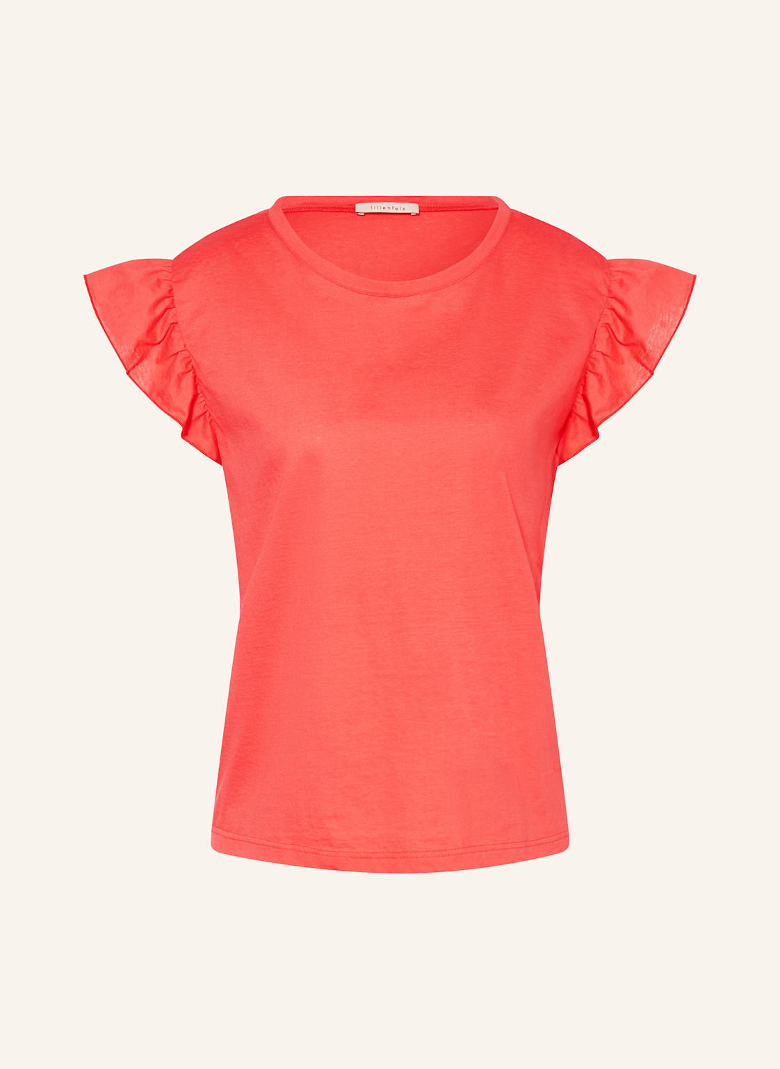 Lilienfels T-Shirt Mit Rüschen rot Lilienfels T-Shirt Mit Rüschen rot von lilienfels