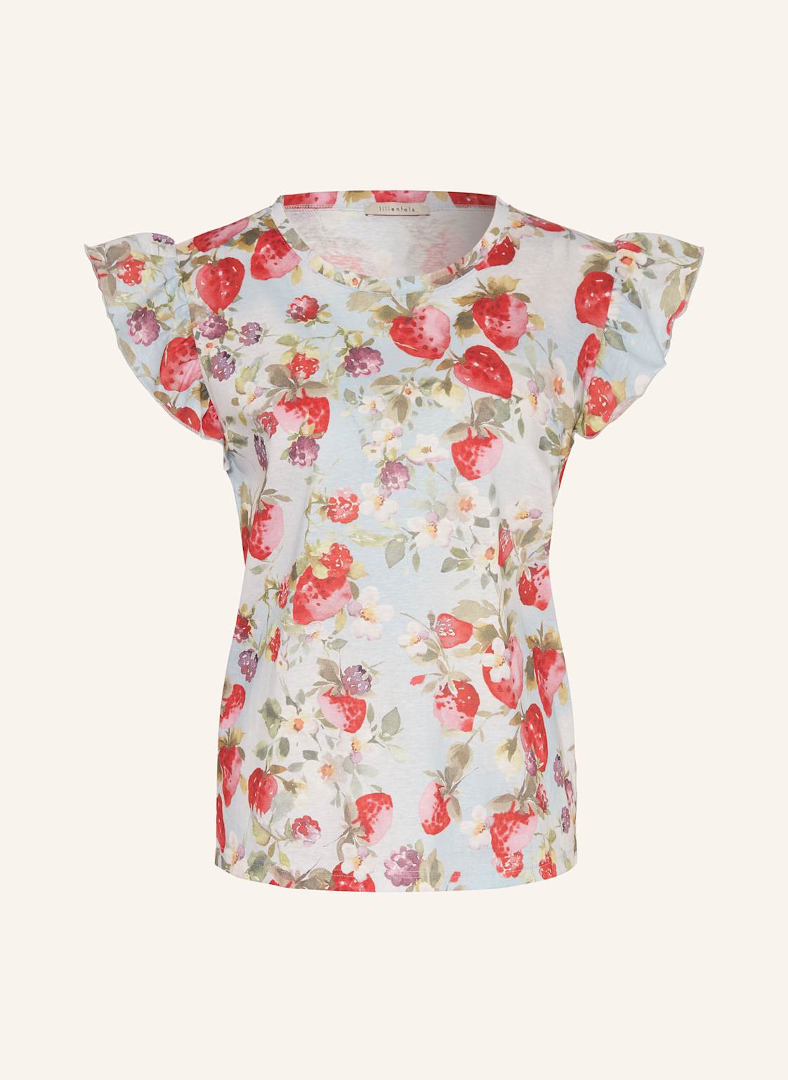 Lilienfels T-Shirt Mit Rüschen rot Lilienfels T-Shirt Mit Rüschen rot von lilienfels