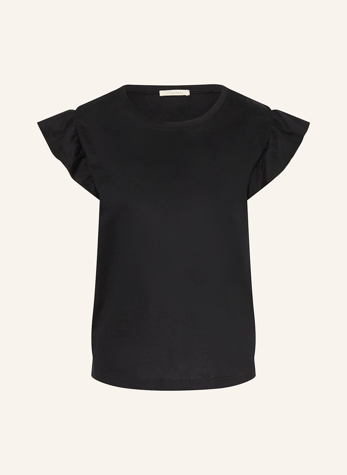 Lilienfels T-Shirt Mit Rüschen schwarz Lilienfels T-Shirt Mit Rüschen schwarz von lilienfels