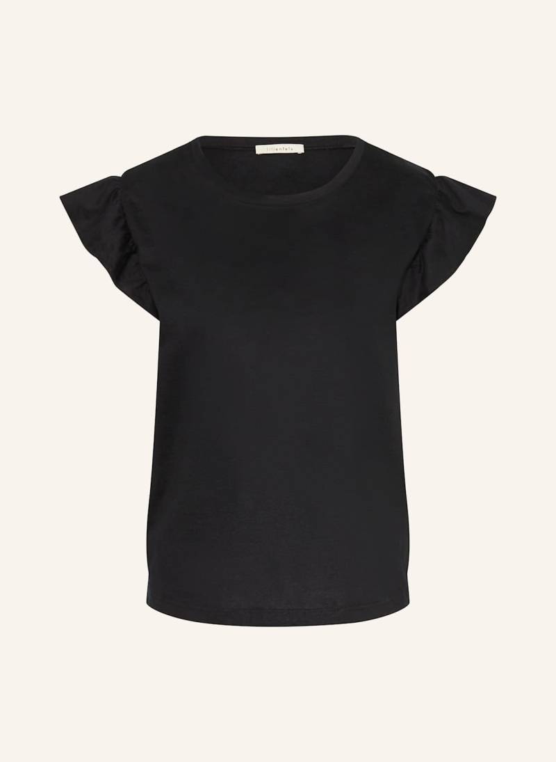 Lilienfels T-Shirt Mit Rüschen schwarz von lilienfels
