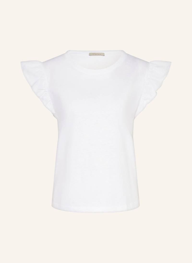 Lilienfels T-Shirt Mit Rüschen weiss von lilienfels