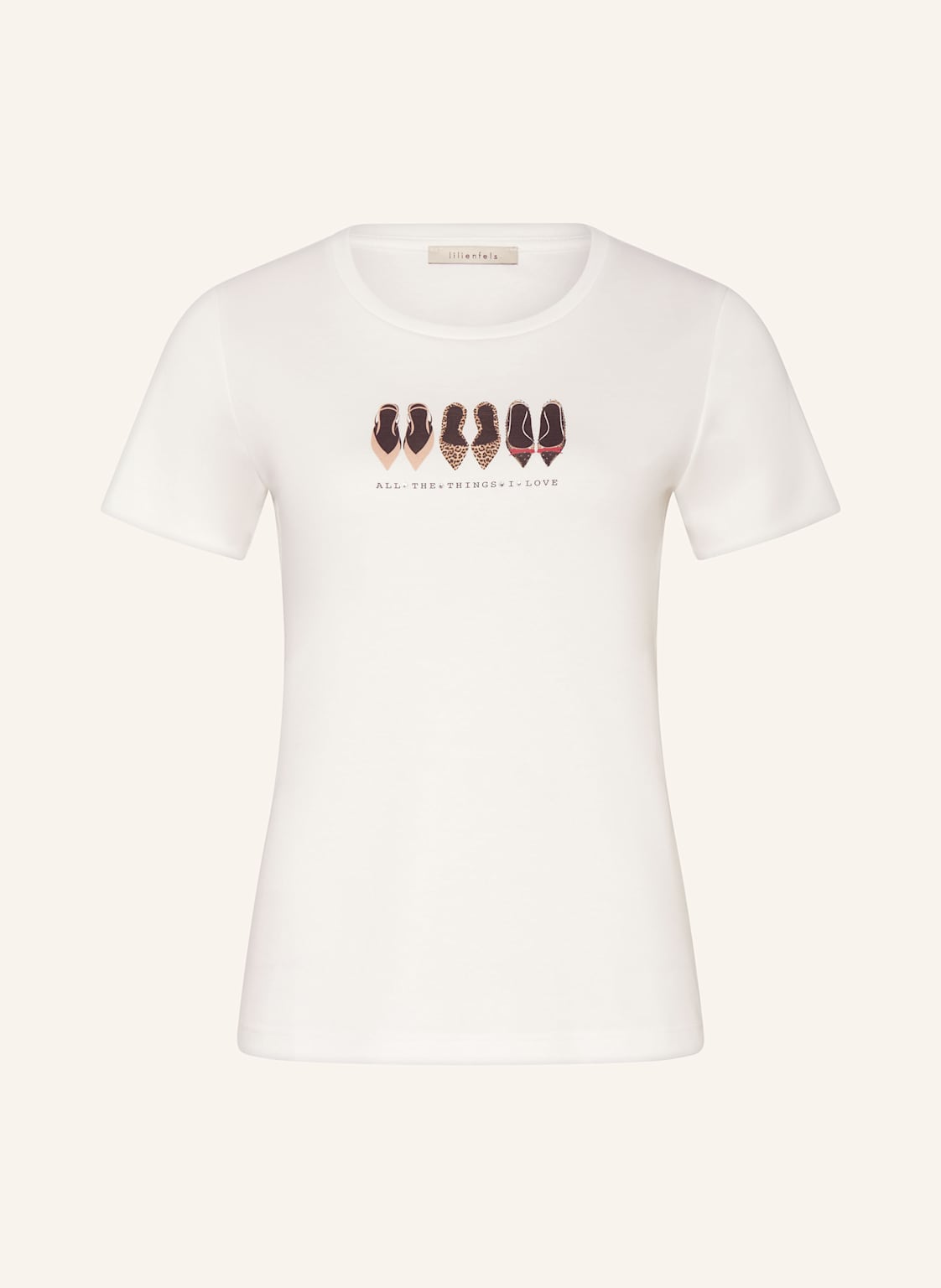 Lilienfels T-Shirt Mit Schmucksteinen weiss Lilienfels T-Shirt Mit Schmucksteinen weiss von lilienfels
