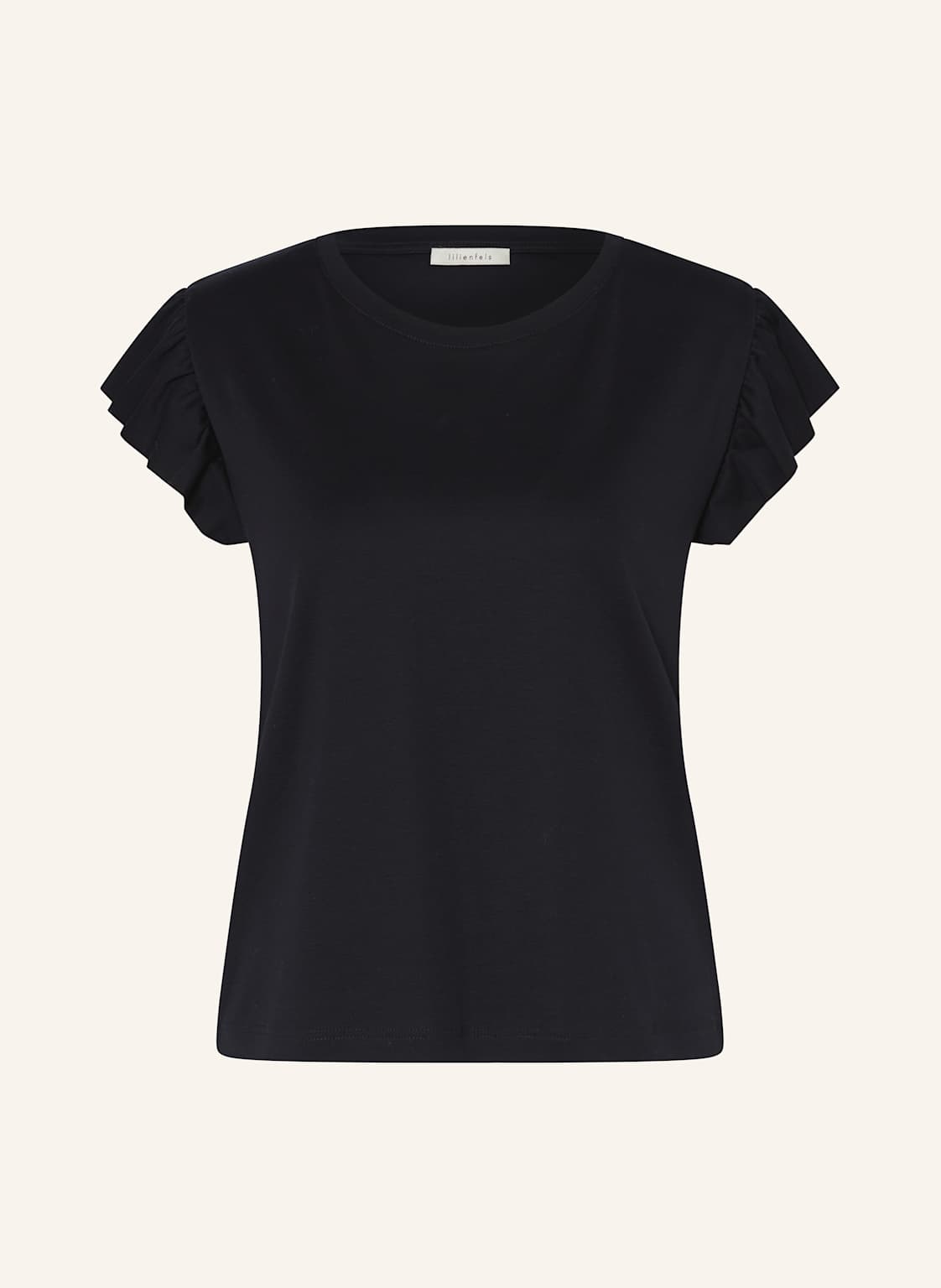 Lilienfels T-Shirt Mit Volants schwarz von lilienfels