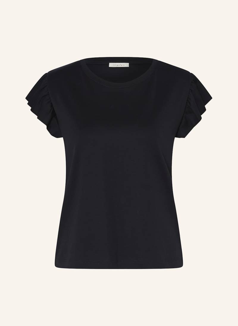 Lilienfels T-Shirt Mit Volants schwarz von lilienfels