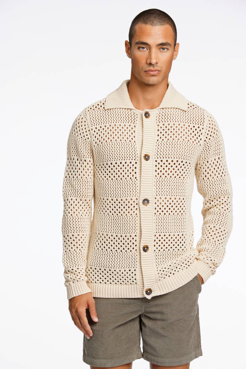 LINDBERGH Cardigan, mit Lochmusterung von lindbergh