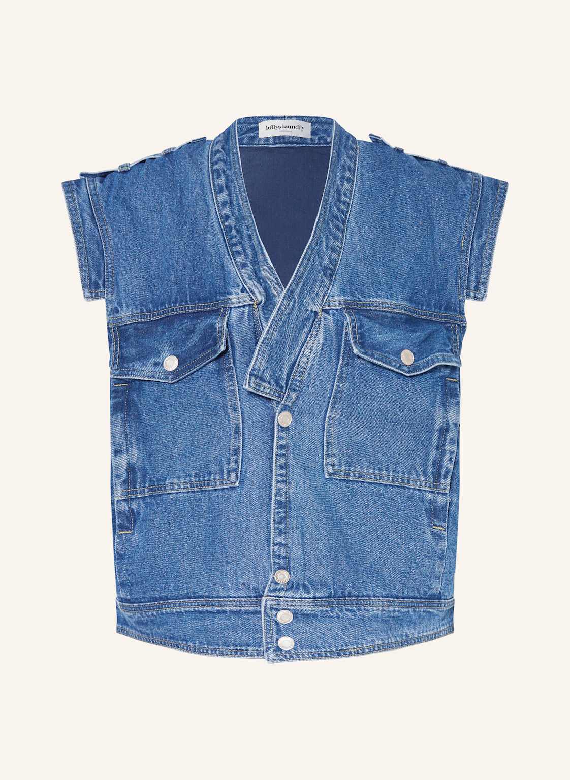 Lollys Laundry Jeansweste Samll blau Lollys Laundry Jeansweste Samll blau von lollys laundry