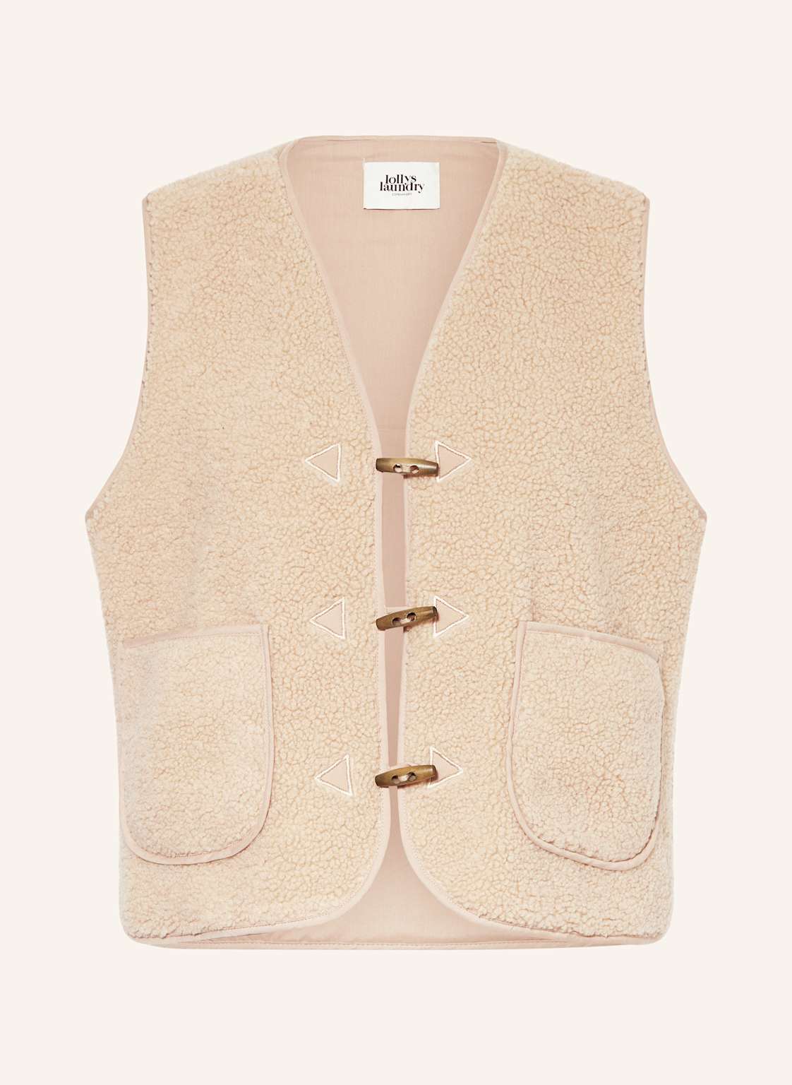 Lollys Laundry Teddyfell-Weste Hugoll beige Lollys Laundry Teddyfell-Weste Hugoll beige von lollys laundry