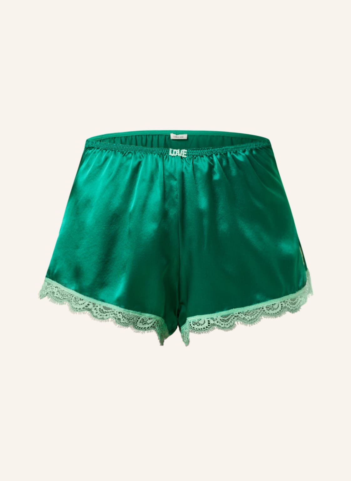 Love Stories Schlafshorts Apollo Aus Satin gruen von love stories