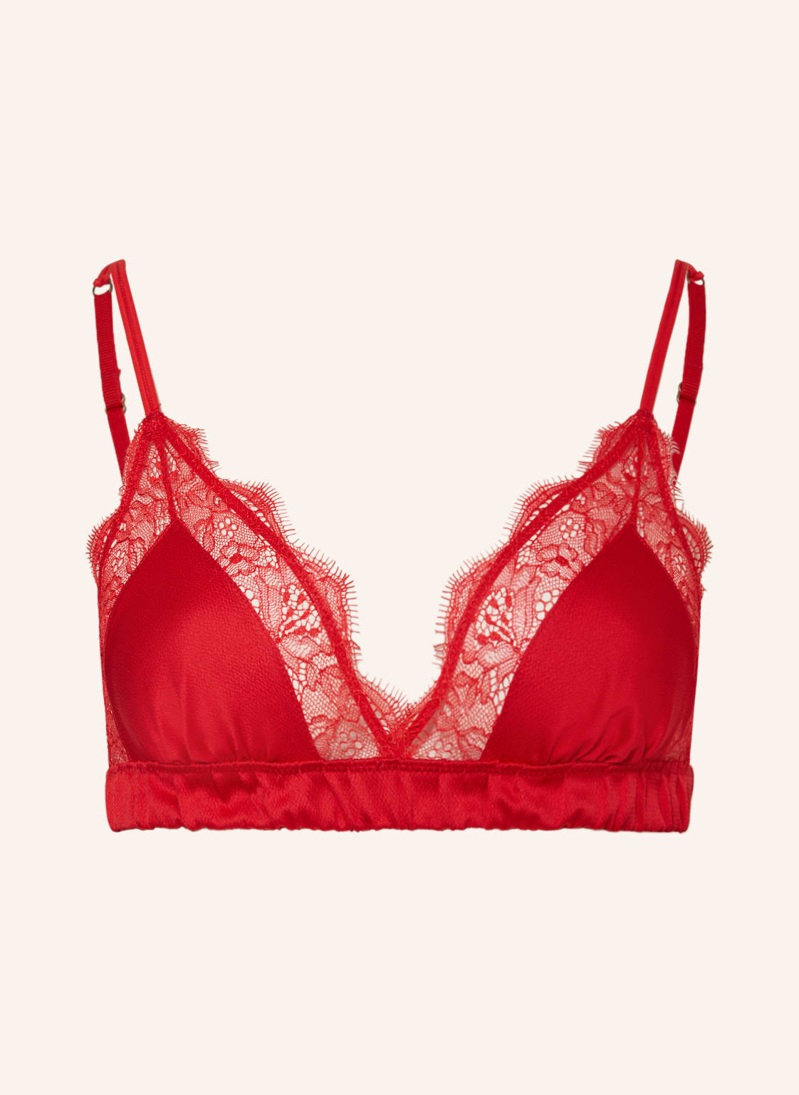 Love Stories Triangel-Bh Love Lace Aus Satin rot von love stories