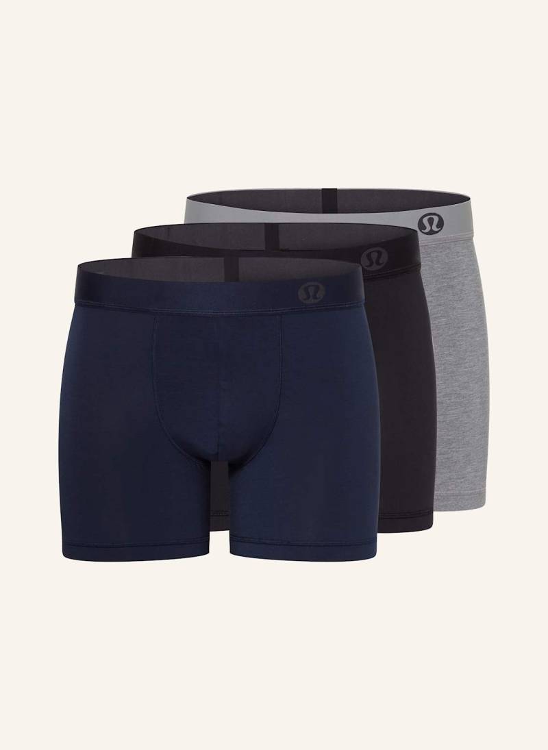 Lululemon 3er-Pack Boxershorts Aim blau von lululemon