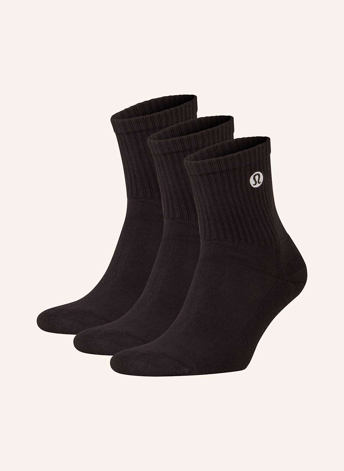 Lululemon 3er-Pack Sportsocken Daily Essential schwarz von lululemon