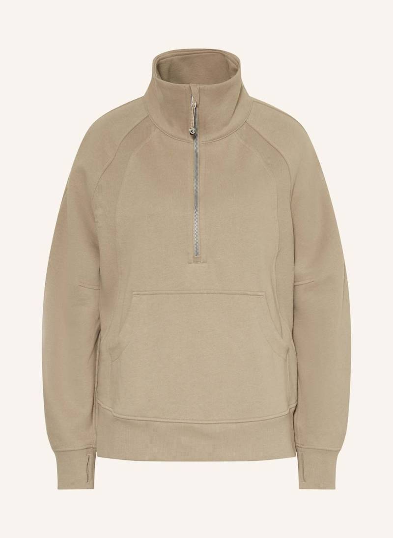 Lululemon Sweat-Troyer Scuba braun von lululemon