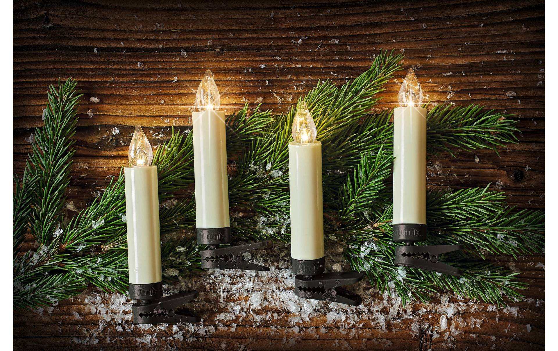 lumix Christbaumkerzen »Baumkerze Basic Mini 10e«, 10 St.-flammig lumix Christbaumkerzen »Baumkerze Basic Mini 10e«, 10 St.-flammig von lumix