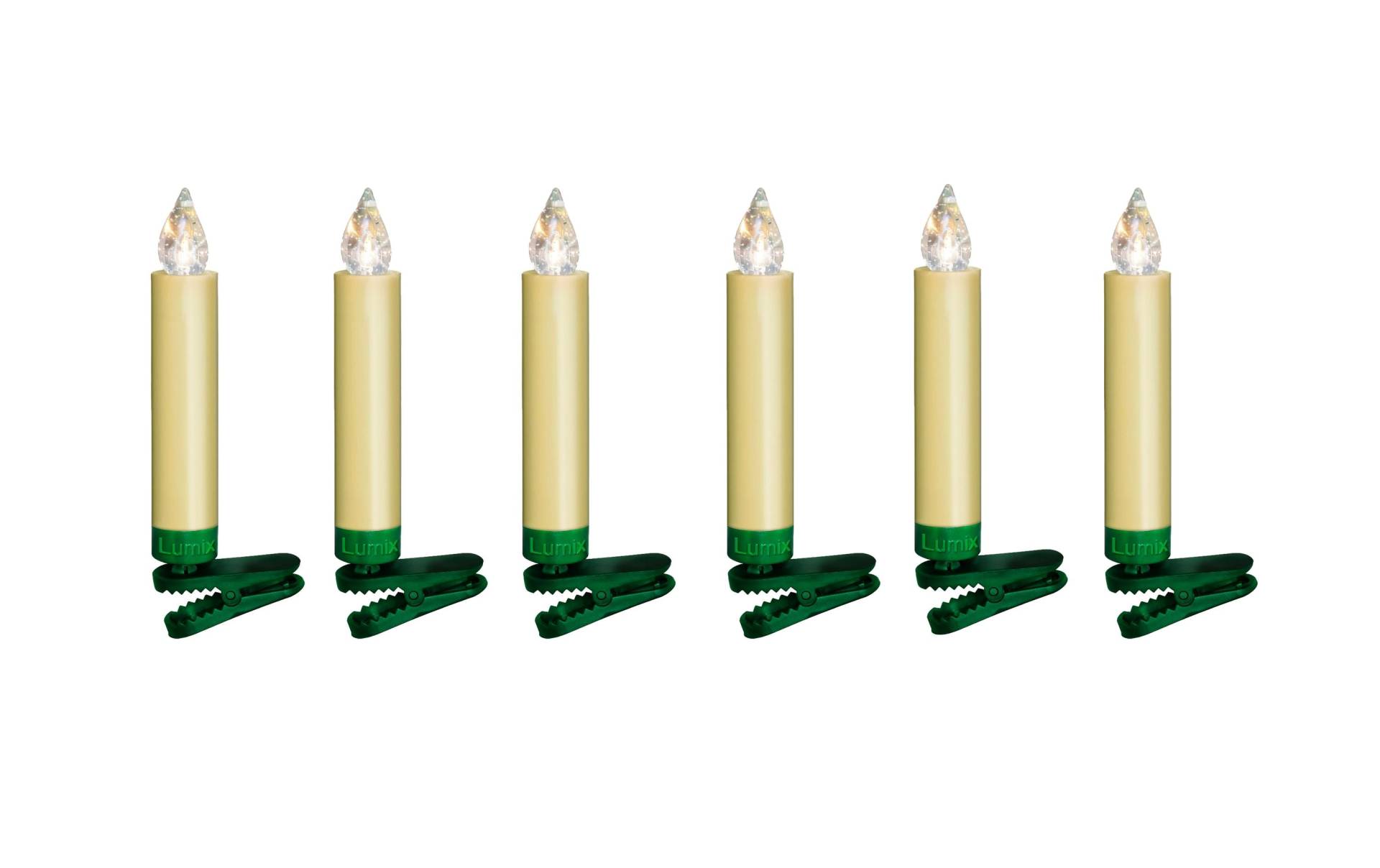 lumix LED-Christbaumkerzen »Lumix LED SuperLight Mini«, 6 St.-flammig lumix LED-Christbaumkerzen »Lumix LED SuperLight Mini«, 6 St.-flammig von lumix