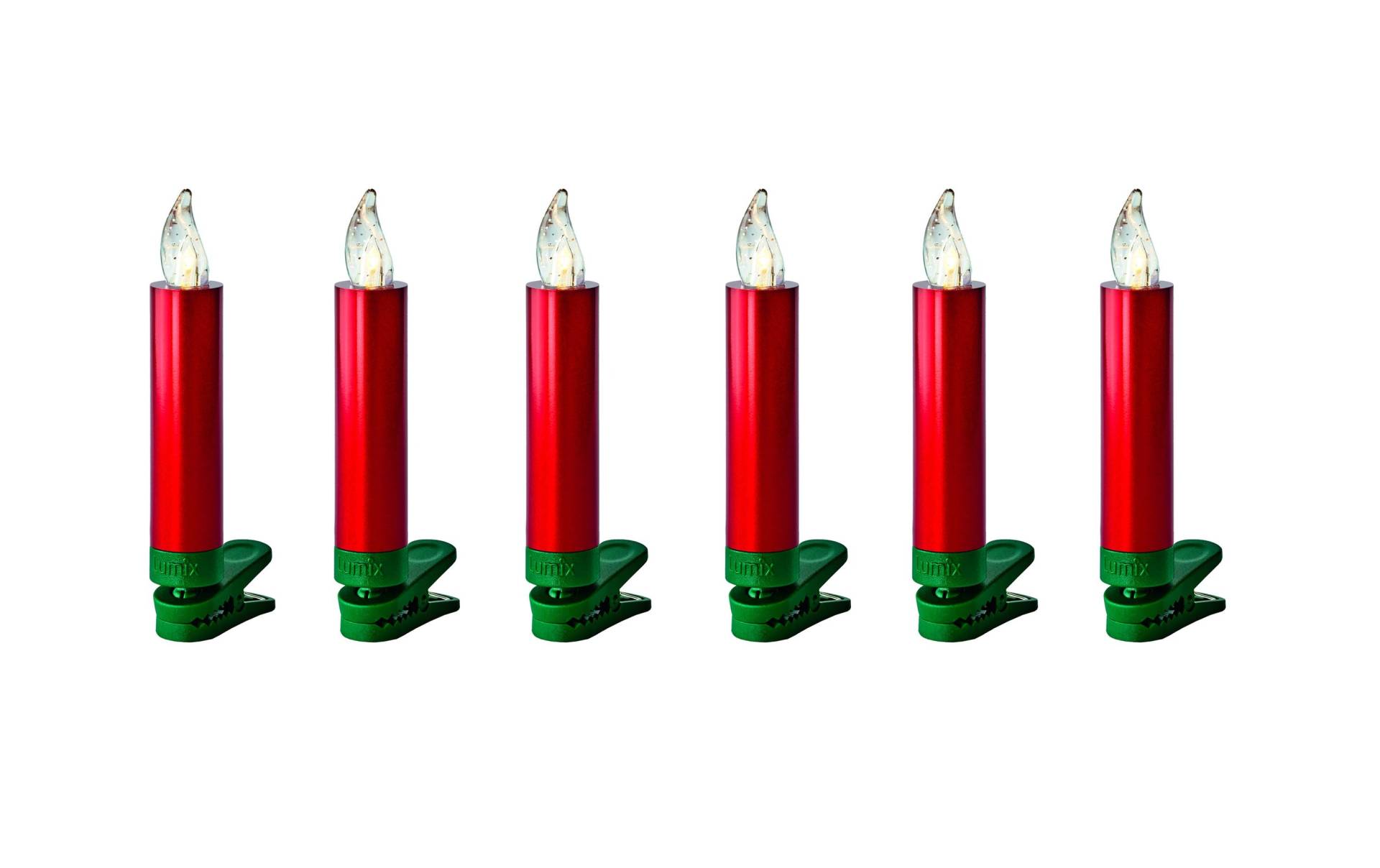 lumix LED-Christbaumkerzen »Lumix LED SuperLight Mini«, 6 St.-flammig lumix LED-Christbaumkerzen »Lumix LED SuperLight Mini«, 6 St.-flammig von lumix