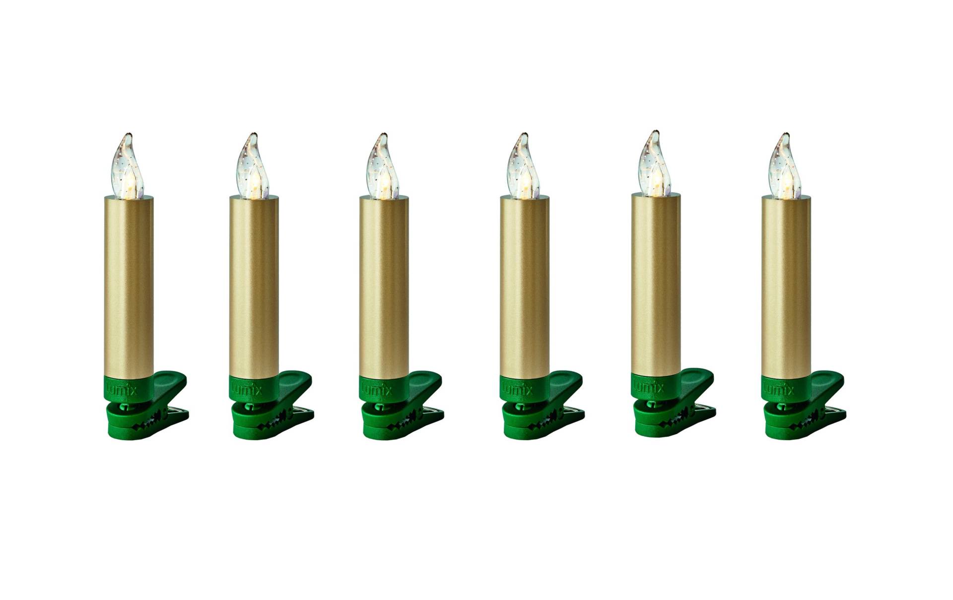 lumix LED-Christbaumkerzen »Lumix LED SuperLight Mini«, 6 St.-flammig lumix LED-Christbaumkerzen »Lumix LED SuperLight Mini«, 6 St.-flammig von lumix