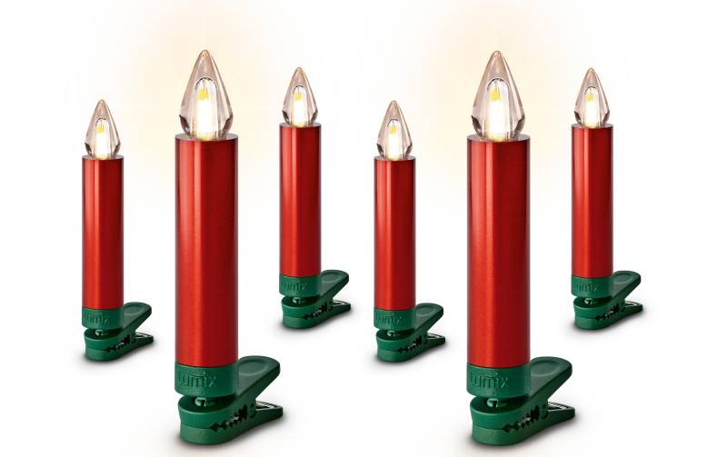 lumix LED-Christbaumkerzen »SuperLight Flame, 6er-Set« von lumix