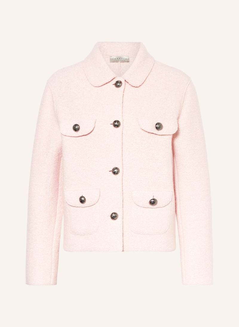 Lunaria Cashmere Bouclé-Jacke Mit Seide rosa von lunaria cashmere