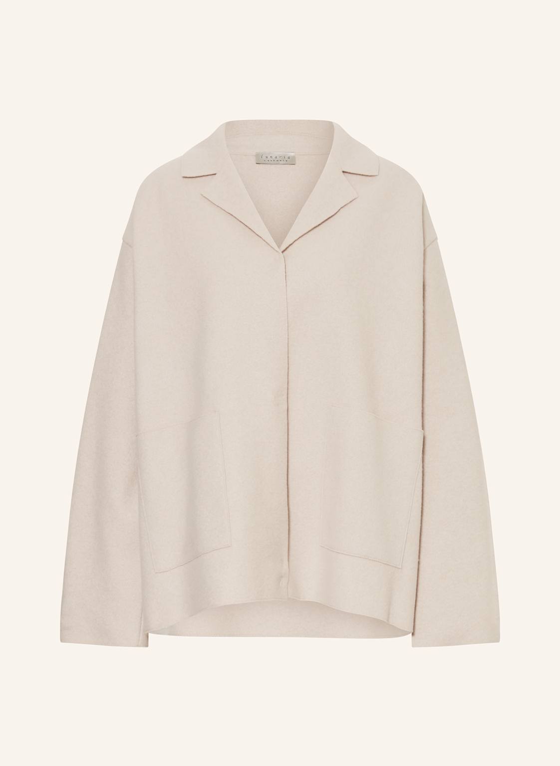 Lunaria Cashmere Overjacket Aus Cashmere beige von lunaria cashmere