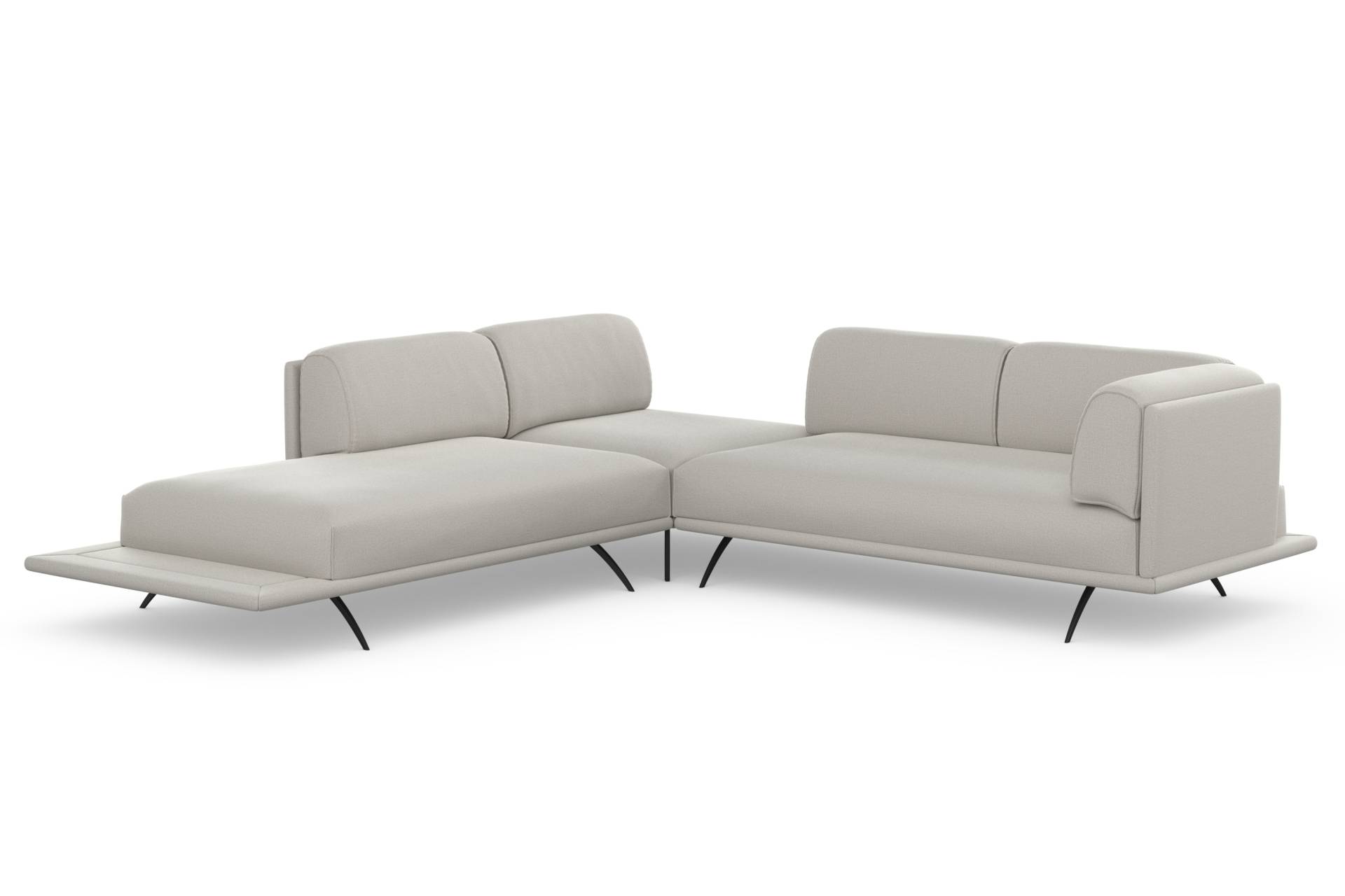 machalke® Ecksofa »benito, L-Form«, mit bezogenem Sockel von machalke®