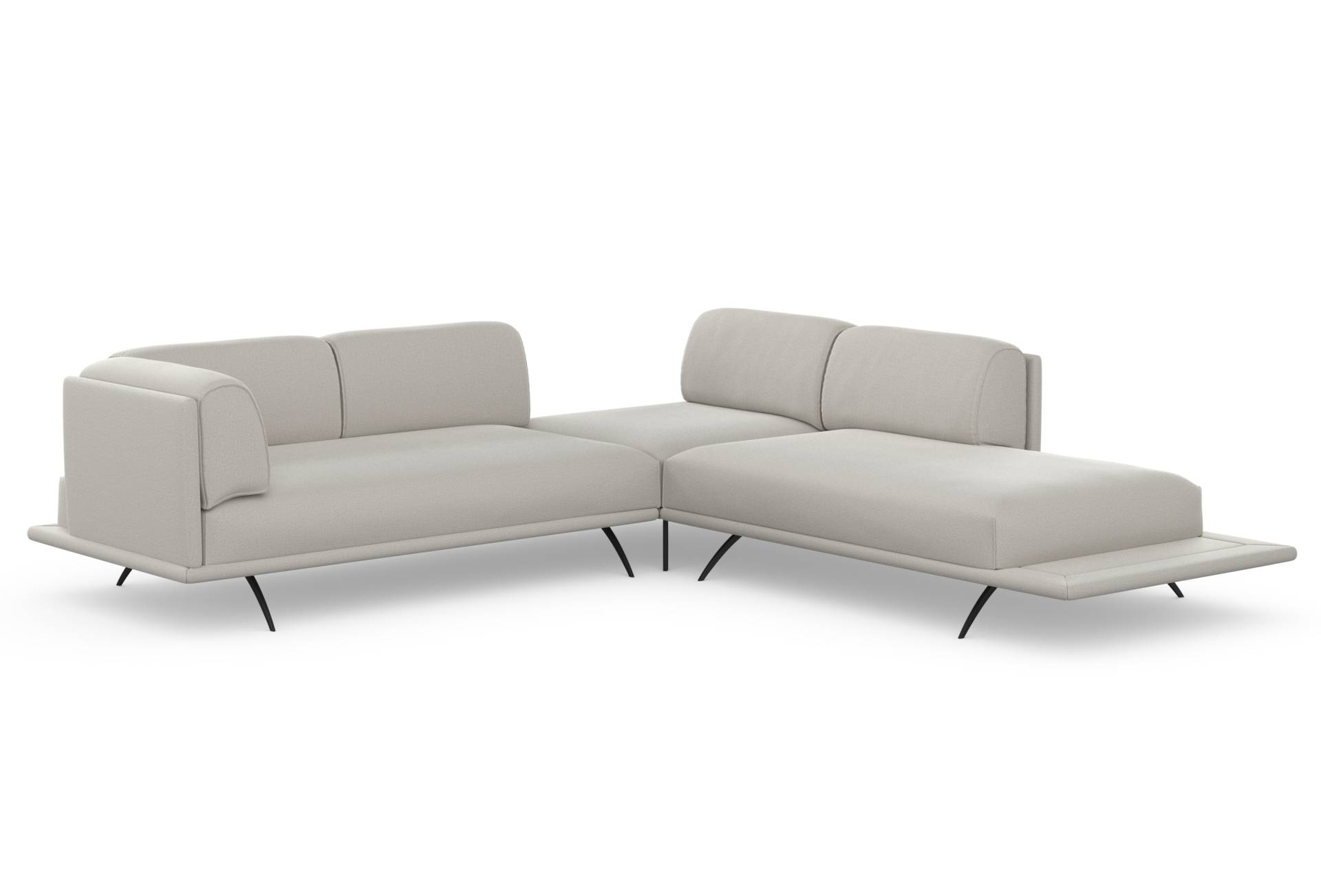 machalke® Ecksofa »benito, L-Form«, mit bezogenem Sockel von machalke®