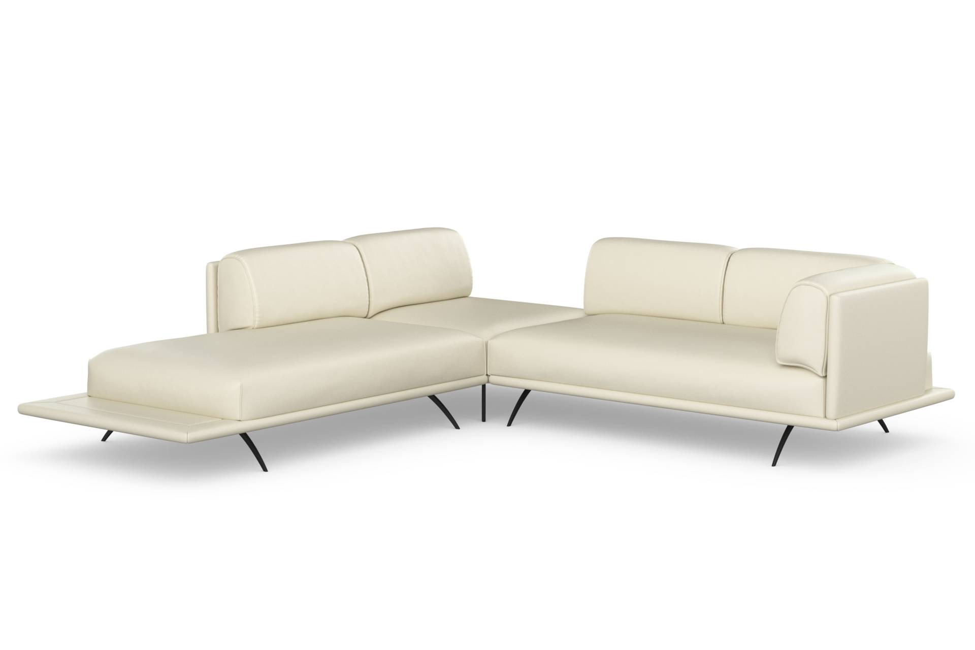 machalke® Ecksofa »benito, L-Form«, mit bezogenem Sockel von machalke®