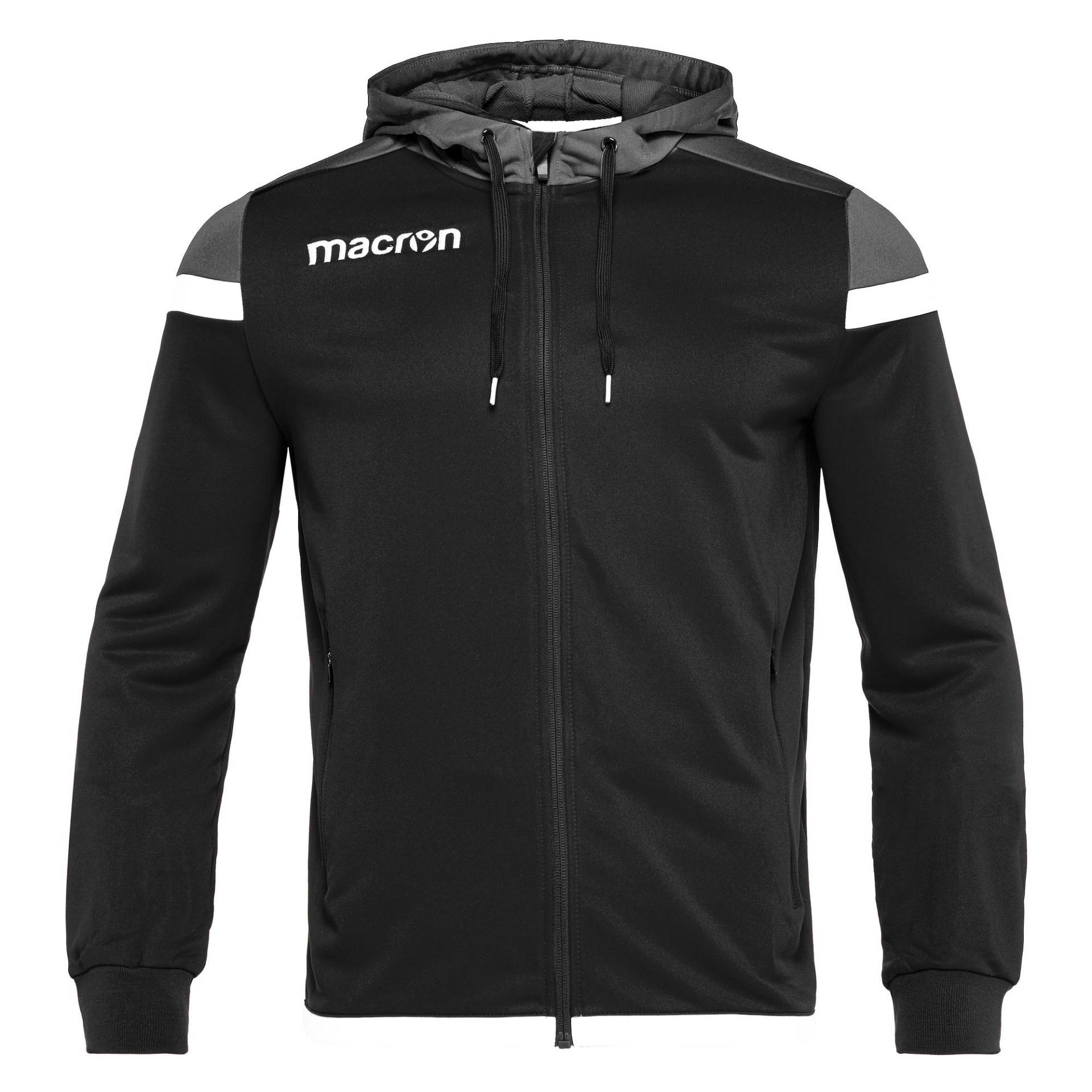 Jacke Eadesy Jungen Schwarz/Weiss L von macron