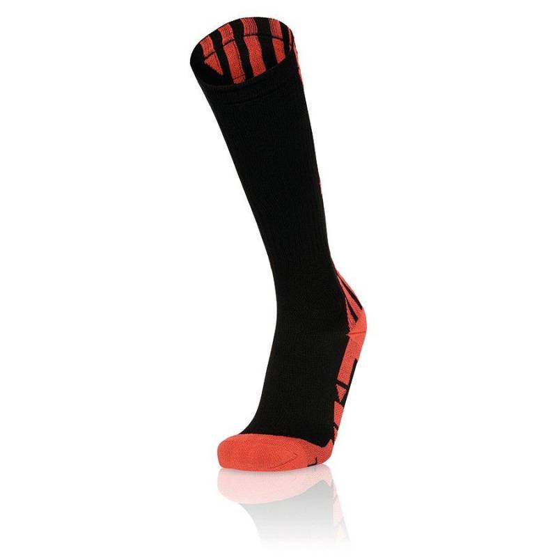 macron - socken endurance (x5), für Herren, Schwarz / Orange, Größe 35-38 von macron