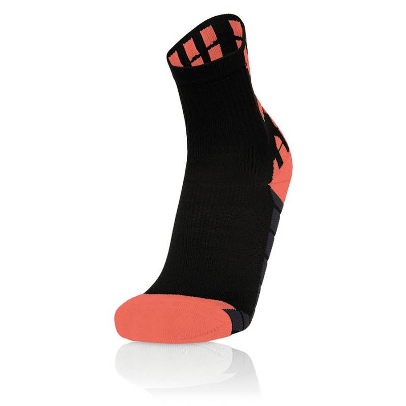 macron - socken interval (x5), für Herren, Schwarz / Orange, Größe 39-42 von macron