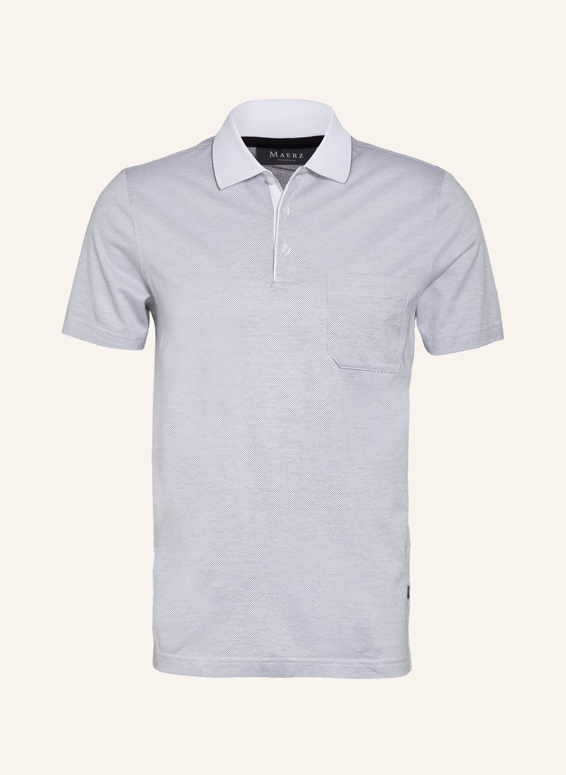 Maerz Muenchen Jersey-Poloshirt weiss von maerz muenchen