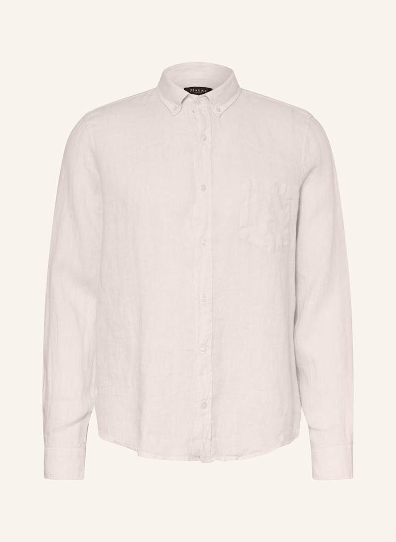 Maerz Muenchen Leinenhemd Comfort Fit weiss von maerz muenchen