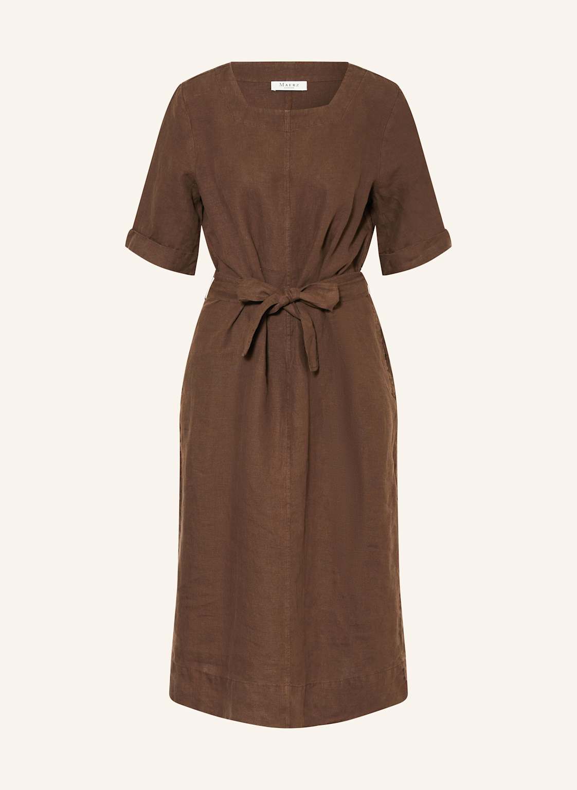 Maerz Muenchen Leinenkleid braun Maerz Muenchen Leinenkleid braun von maerz muenchen